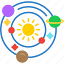 solar, system, planets, space, sun, universe