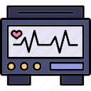 ekg, monitor, cardiogram, electrocardiogram, heart, rate, heartbeat