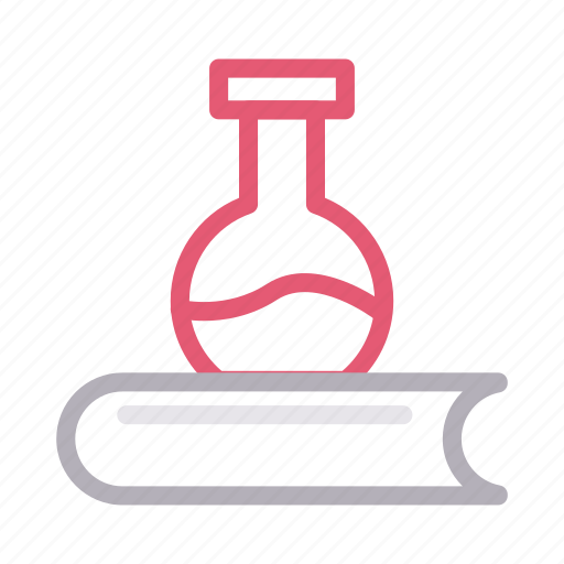 Beaker, book, education, flask, science icon - Download on Iconfinder