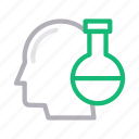 beaker, flask, lab, mind, science