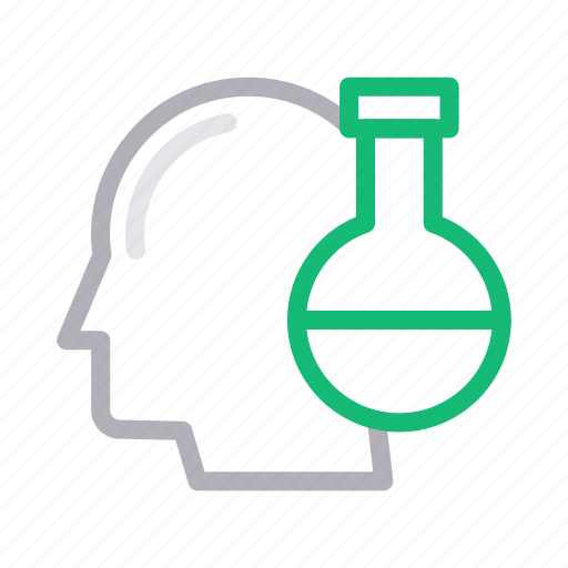 Beaker, flask, lab, mind, science icon - Download on Iconfinder