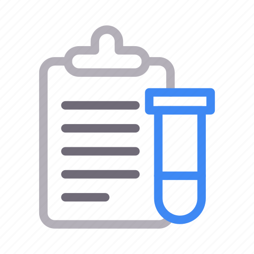 Clipboard, document, report, test, tube icon - Download on Iconfinder