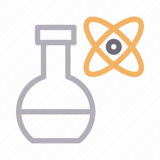 Atom, beaker, flask, molecule, science icon - Download on Iconfinder