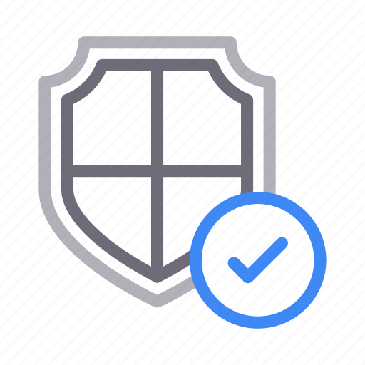 Complete, done, protection, secure, shield icon - Download on Iconfinder