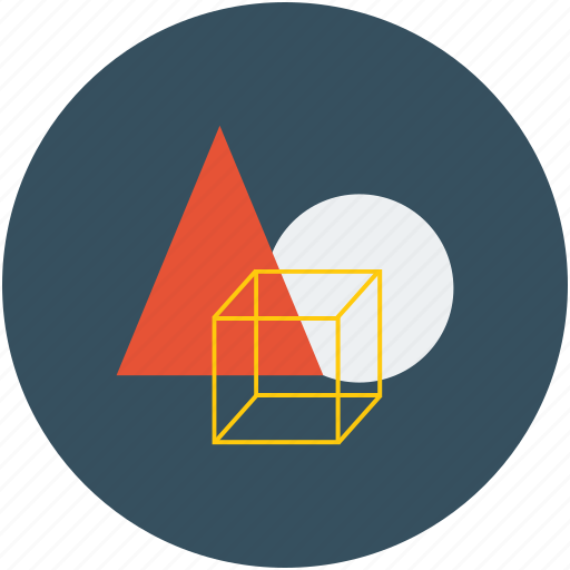 Shapes, circle, cubic box, triangle icon - Download on Iconfinder