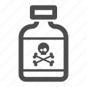 alert, bones, bottle, danger, poison, skull, warning