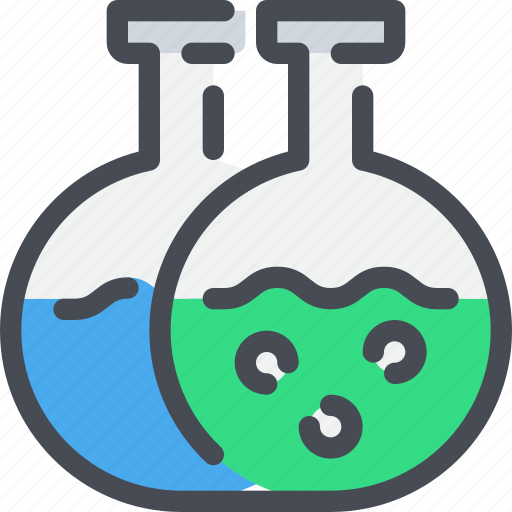 Chemistry, flasks, science, test, tube icon - Download on Iconfinder
