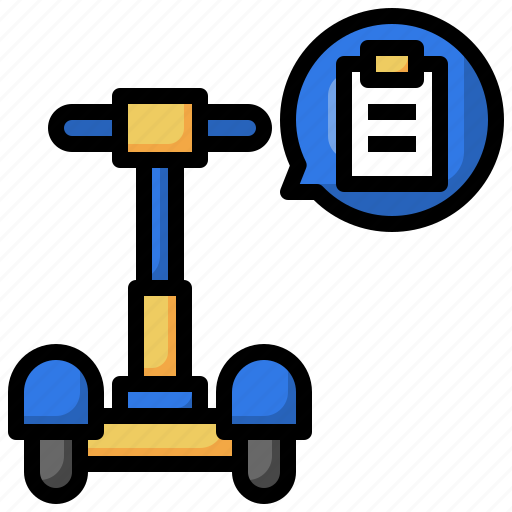 Clipboard, service, scooter, transportation, excercise icon - Download on Iconfinder