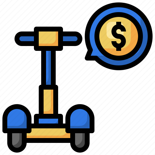 Money, coin, scooter, transportation, excercise icon - Download on Iconfinder