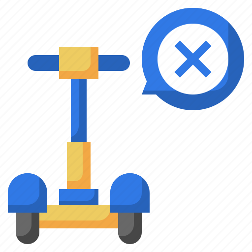 Cancel, scooter, transportation, excercise icon - Download on Iconfinder