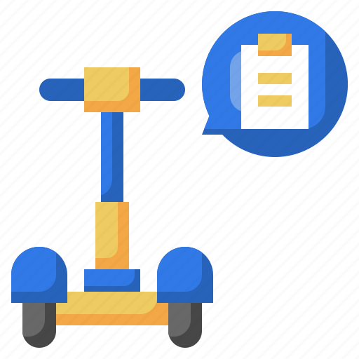 Clipboard, service, scooter, transportation, excercise icon - Download on Iconfinder