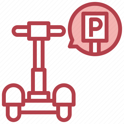 Parking, signage, scooter, transportation, excercise icon - Download on Iconfinder