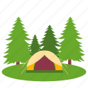 camping, tent, camp, outdoor, holiday, hiking, forest, christmas, tree