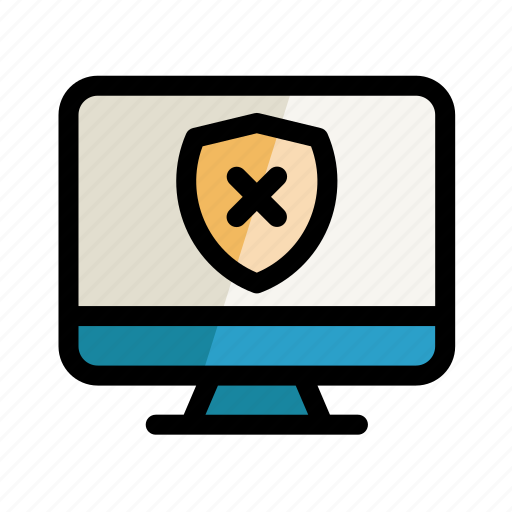 Computer, digital, protection, screen, security, setting, shield icon - Download on Iconfinder