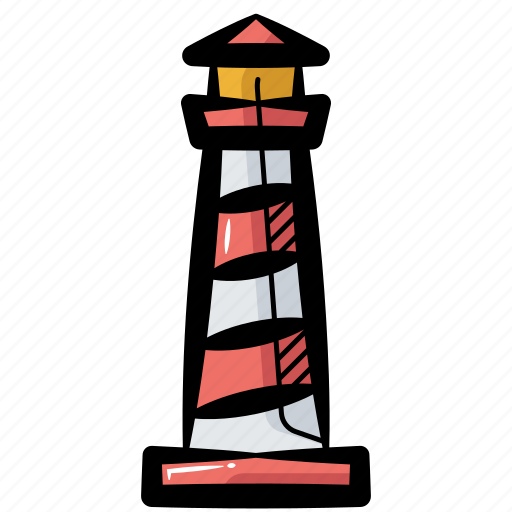 Lighthouse, beacon, watchtower, lightship, tower icon - Download on Iconfinder