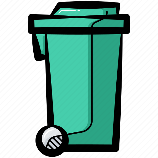 Trashbin, dustbin, wastebin, garbage can, rubbish bin icon - Download on Iconfinder