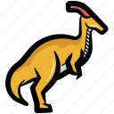 parasaurolophus, parasaurolophus dinosaur, dinosaur, extinct animal, raptor