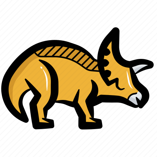 Triceratops, triceratops dinosaur, dinosaur, dino, extinct animal, jurassic icon - Download on Iconfinder