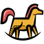 rocking horse, rocking, horse, playtime, playing, kindergarten, childhood, children 