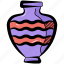 vase, old vase, ceramic vase, pottery, flowerpot 