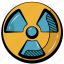 nuclear sign, nuclear, nuclear caution, nuclear energy, radioactivity 
