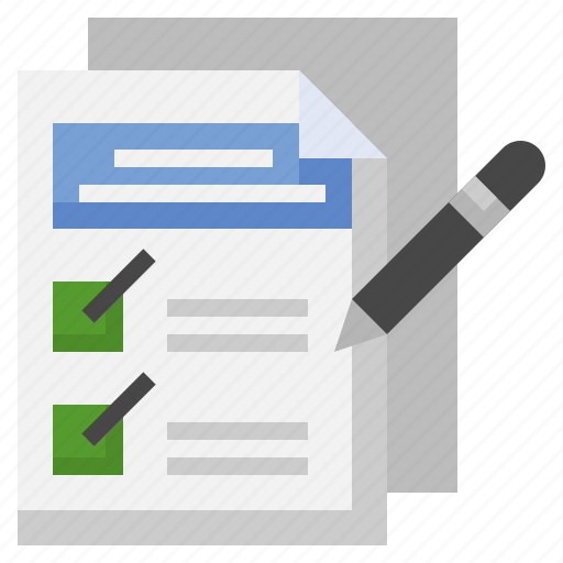 Checklist, compliance, evaluate, work, order, inscription icon - Download on Iconfinder