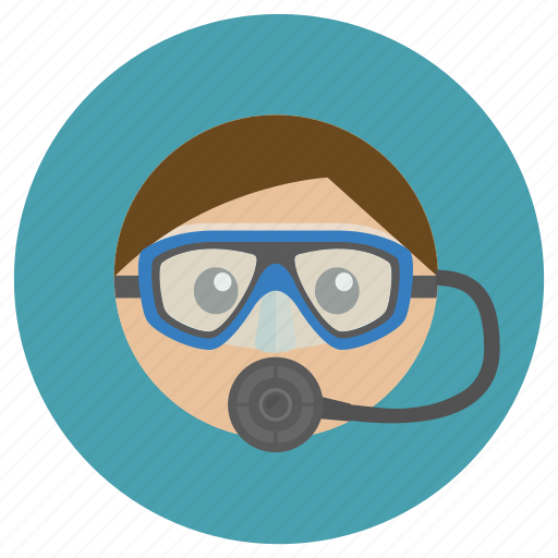 Breathing, course, diver, diving, equipments, face, mask icon - Download on Iconfinder