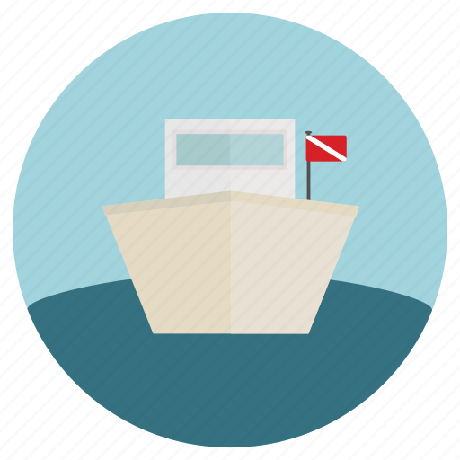 Boat, divetrip, diving, equipments, liveaboard, ocean icon - Download on Iconfinder