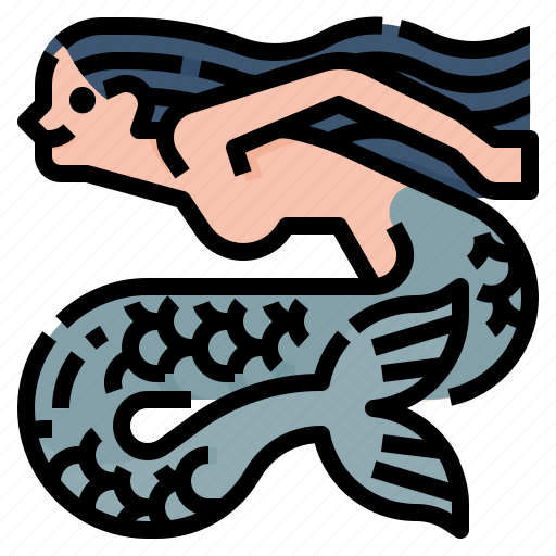 Tale, mythology, fairy, aquatic, mermaid, creature, ocean icon - Download on Iconfinder