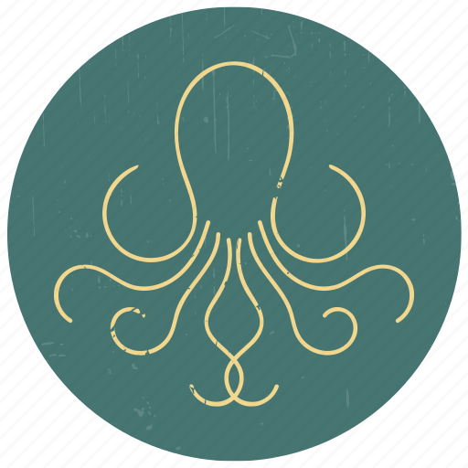 Animal, octopus, octopus logo, sea, sealife, squid, under water icon - Download on Iconfinder