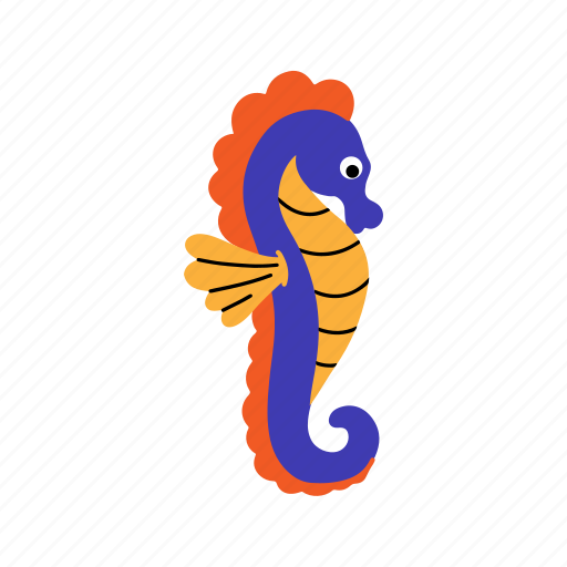Animal, sea, ocean, fish, aquatic, hippocampus, marine icon - Download on Iconfinder