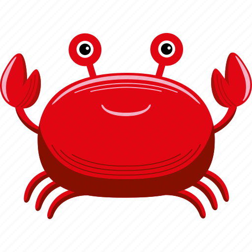 Crab, cartoon, ocean, aquatic, underwater, cute, wildlife icon - Download on Iconfinder