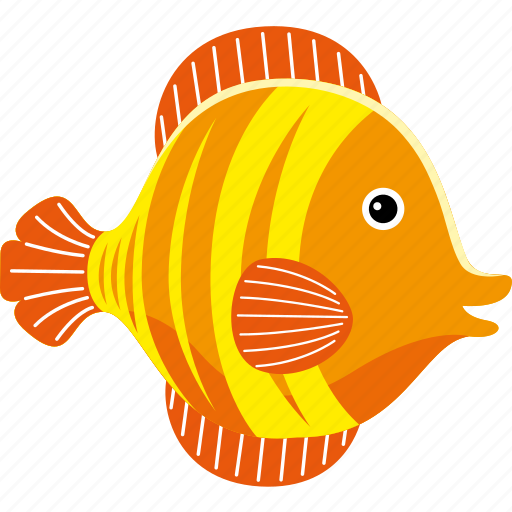 Fish, cartoon, ocean, aquatic, underwater, cute, wildlife icon - Download on Iconfinder