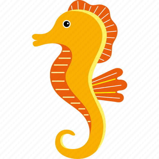 Seahorses, cartoon, ocean, aquatic, underwater, cute, wildlife icon - Download on Iconfinder
