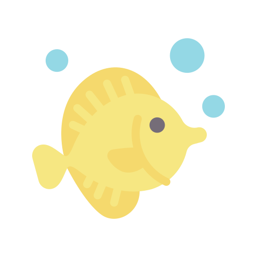 Yellow, tang, fish, ocean, sea, life icon - Free download