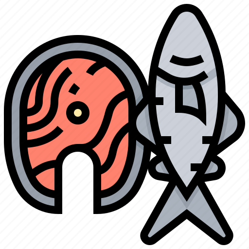 Fish, healthy, salmon, seafood, steak icon - Download on Iconfinder