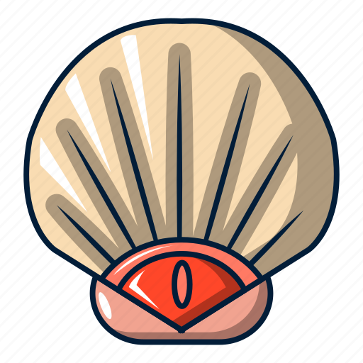 Cartoon, logo, object, sea, seashell, shell, shellfish icon - Download on Iconfinder