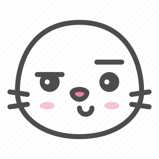 Animal, avatar, emoji, face, seal, smirk icon - Download on Iconfinder