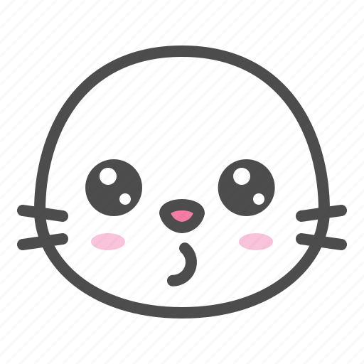 Animal, avatar, emoji, face, seal, whisting icon - Download on Iconfinder