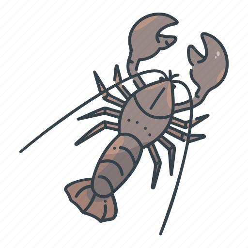 Ocean, sea, animal, wildlife, lobster, crustacean, aquatic icon - Download on Iconfinder