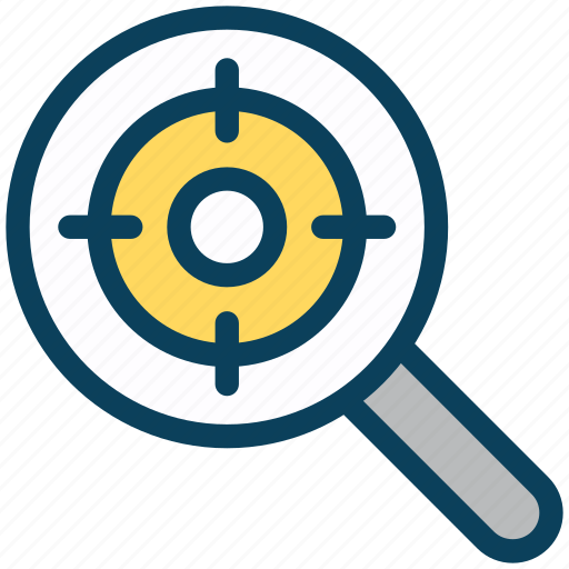Seo, search, target, magnifier icon - Download on Iconfinder