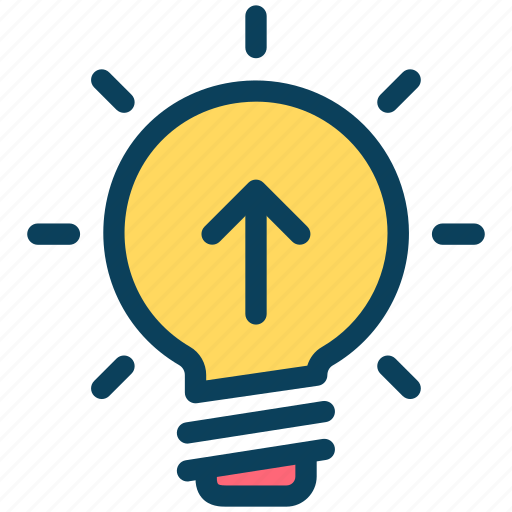 Seo, idea, bulb, light, upload icon - Download on Iconfinder
