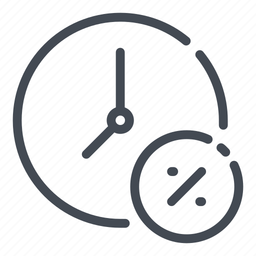 Time, clock, watch, percentage, management, dividend, profit icon - Download on Iconfinder