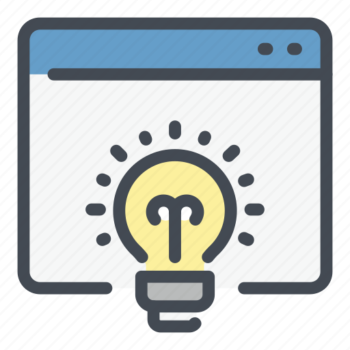 Web, website, light, bulb, idea, creative, creativity icon - Download on Iconfinder