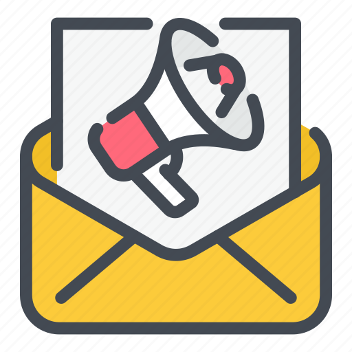 Megaphone, announcement, advertising, loudspeaker, marketing, mail, email icon - Download on Iconfinder