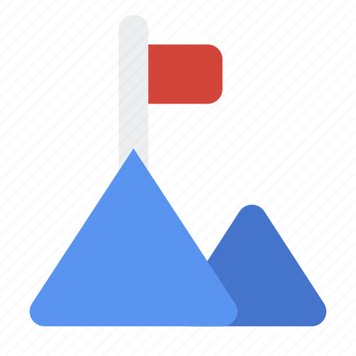 Peak, goal, target, flag, top, career icon - Download on Iconfinder