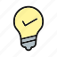 bulb, idea, light, light bulb 