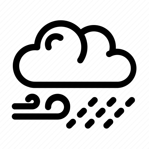 Cloud, rain, sky, thunderstorm, weather, wind icon - Download on Iconfinder