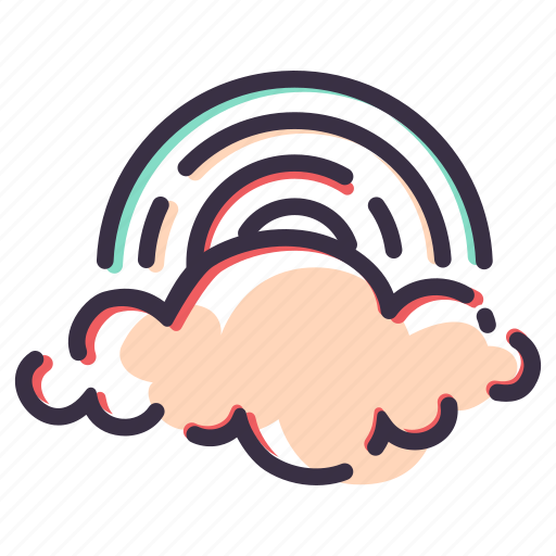 Spring, weather, cloud, rainbow icon - Download on Iconfinder