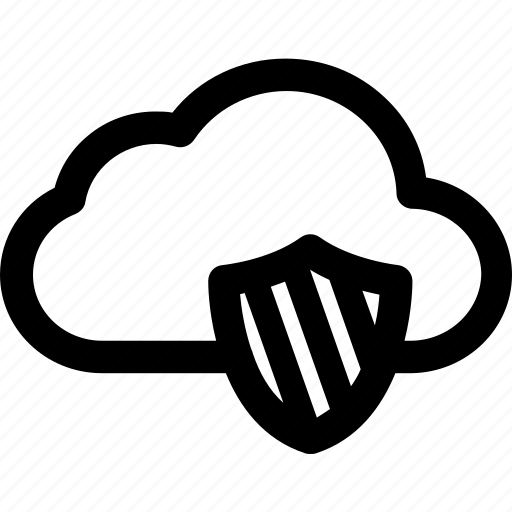 Cloud, cloud security, online security, security, shield icon - Download on Iconfinder